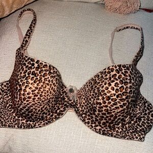 Victoria’s Secret lined Demi 34C bra cheetah print